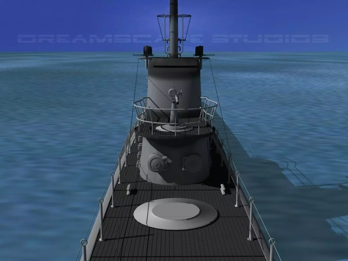 Balao Class Submarine SS347 USS Cubera VHP 3D model_0