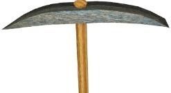 A Heros First Pickaxe Low-poly 3D model_0