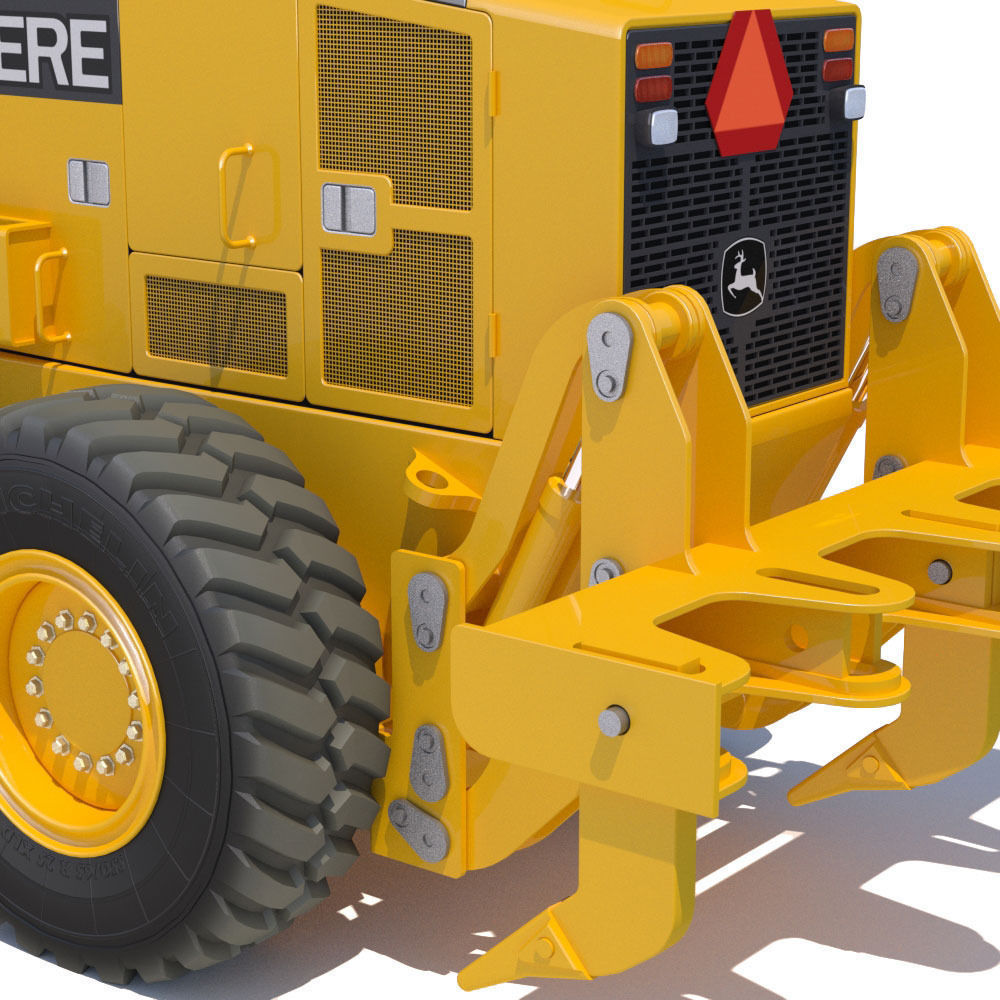 Motor Grader Deere 872D 3D model_16