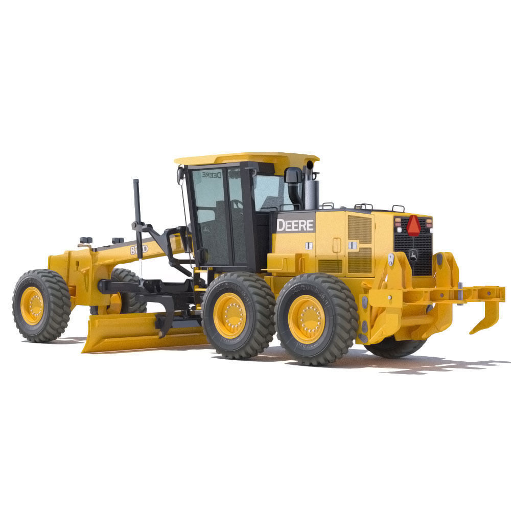 Motor Grader Deere 872D 3D model_3