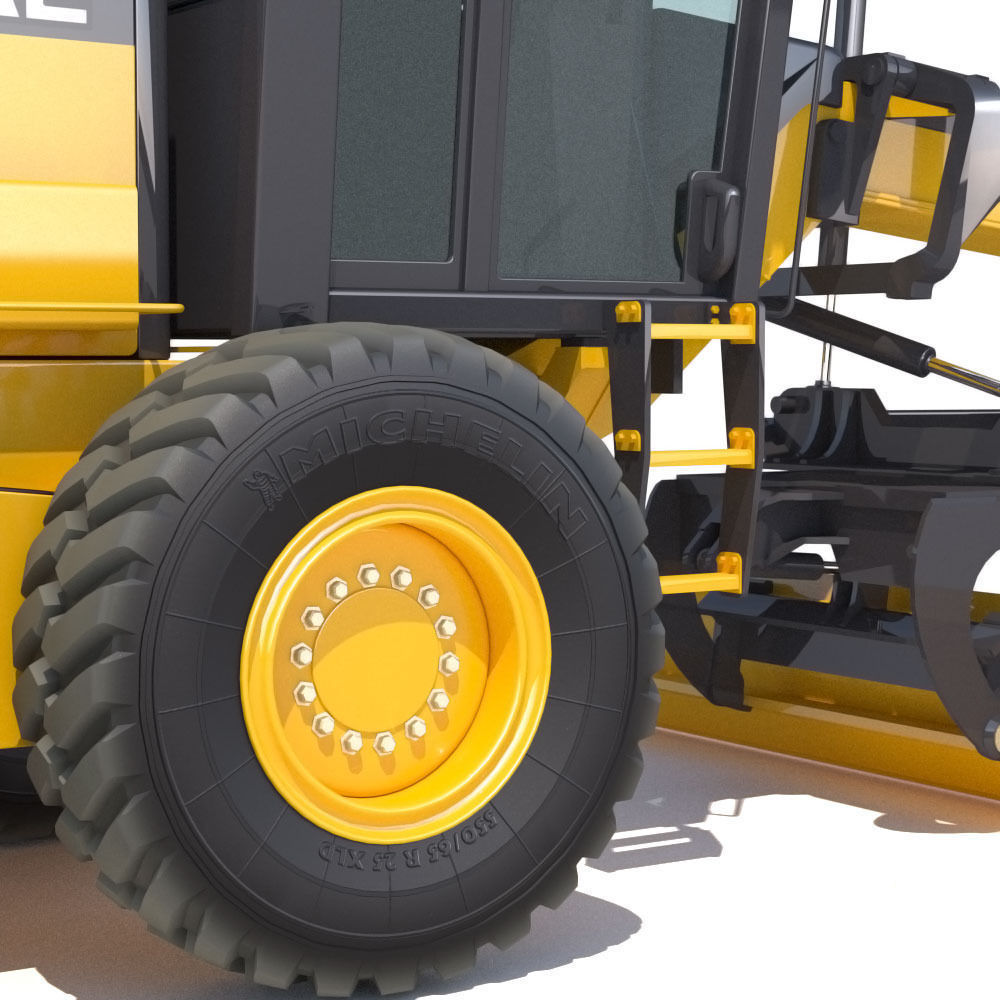Motor Grader Deere 872D 3D model_12