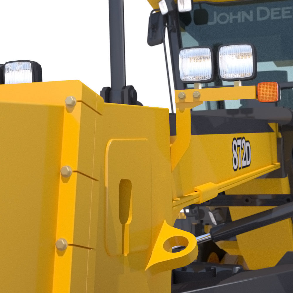 Motor Grader Deere 872D 3D model_14
