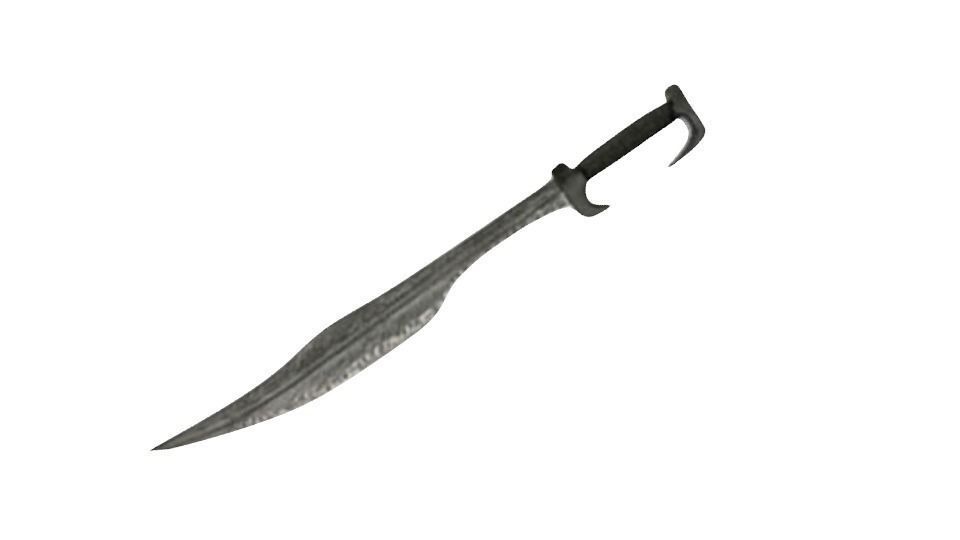 Evil Sword  Low-poly 3D model_0