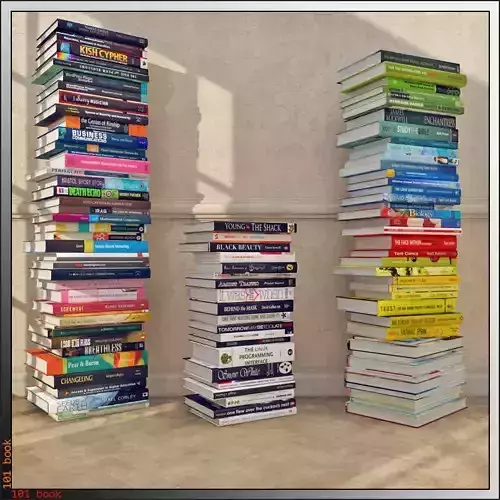 101 Book Low-poly 3D model