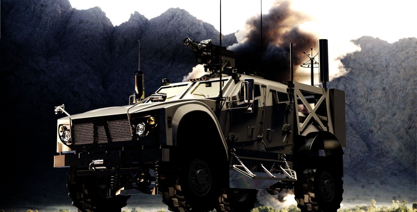 MATV Military Transport 3D model_2