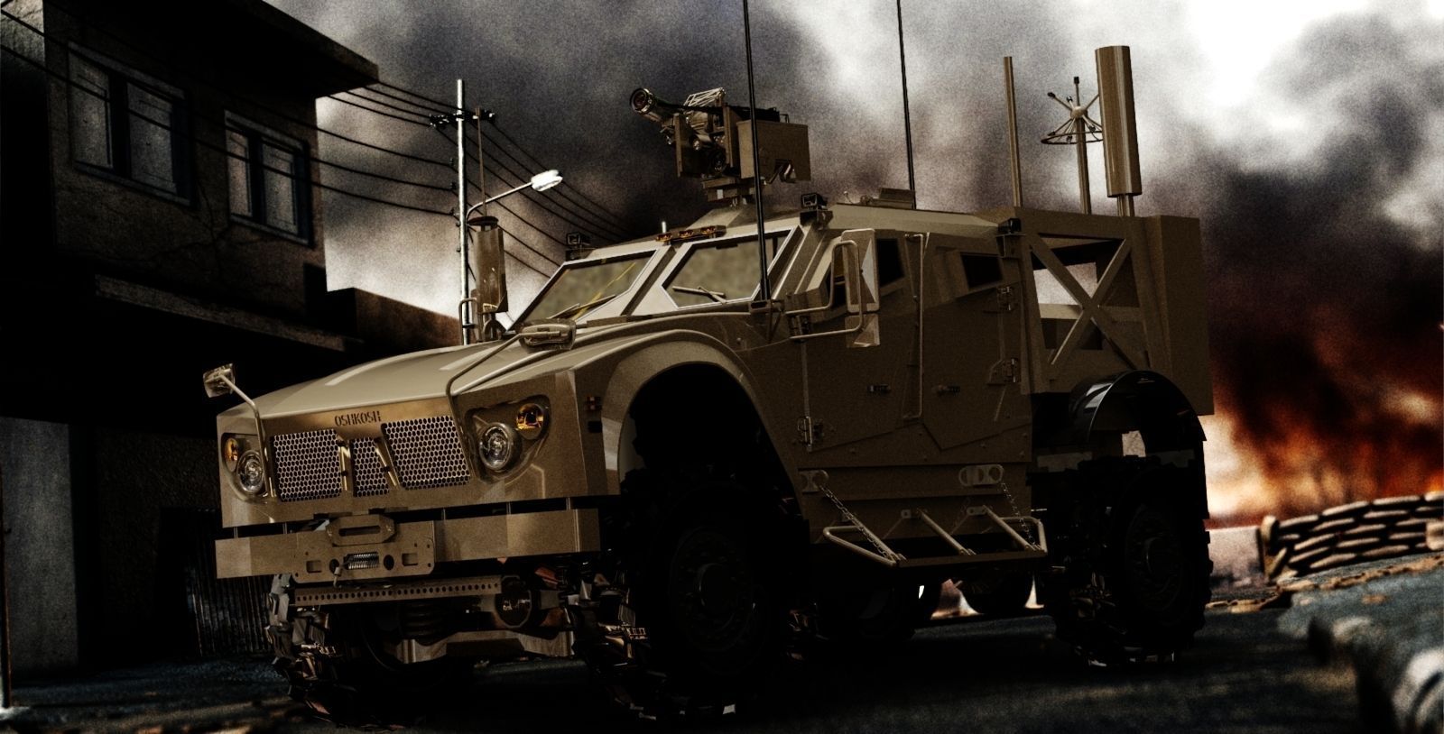 MATV Military Transport 3D model_1