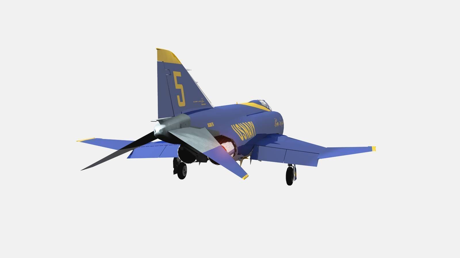 F-4J Phantom II Blue Angels 3D model_16