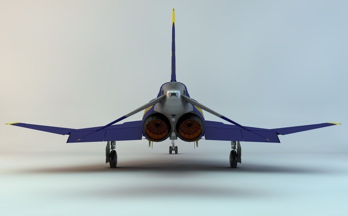 F-4J Phantom II Blue Angels 3D model_40