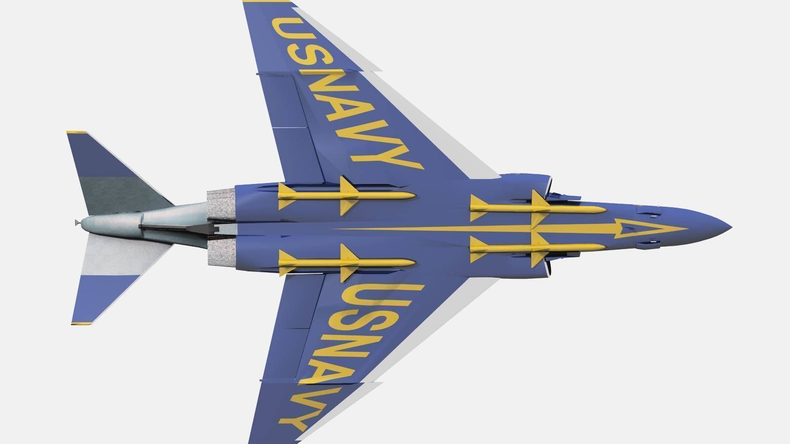 F-4J Phantom II Blue Angels 3D model_30