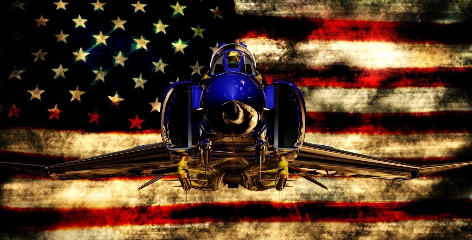 F-4J Phantom II Blue Angels 3D model_3