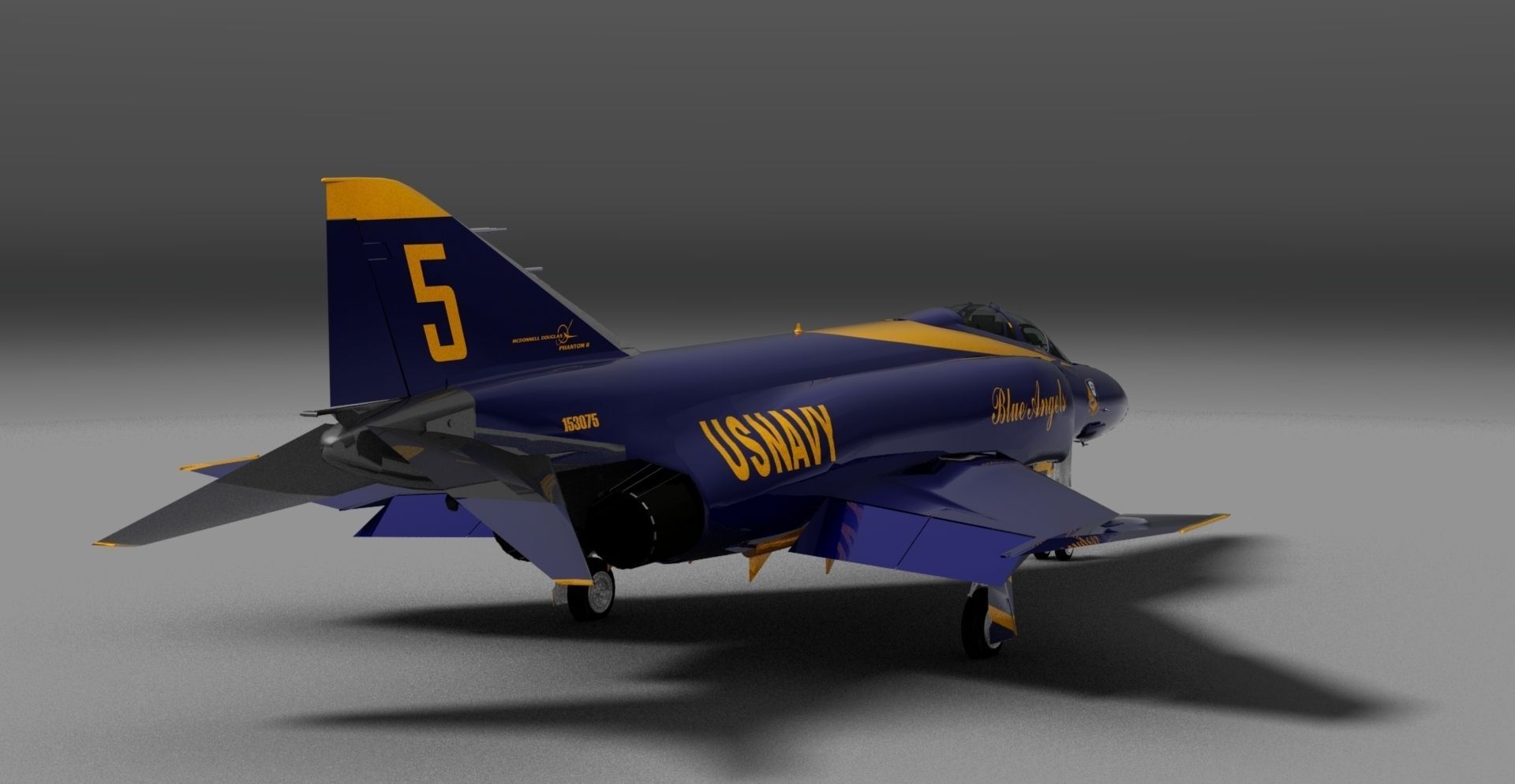 F-4J Phantom II Blue Angels 3D model_12