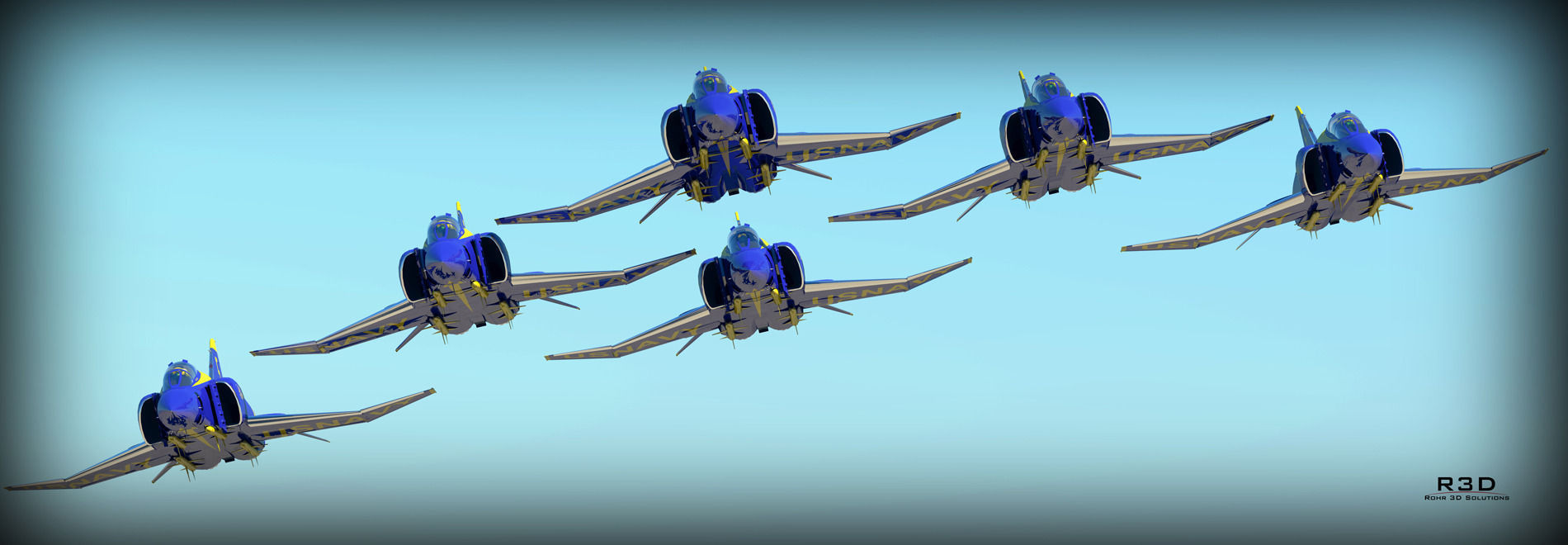 F-4J Phantom II Blue Angels 3D model_6