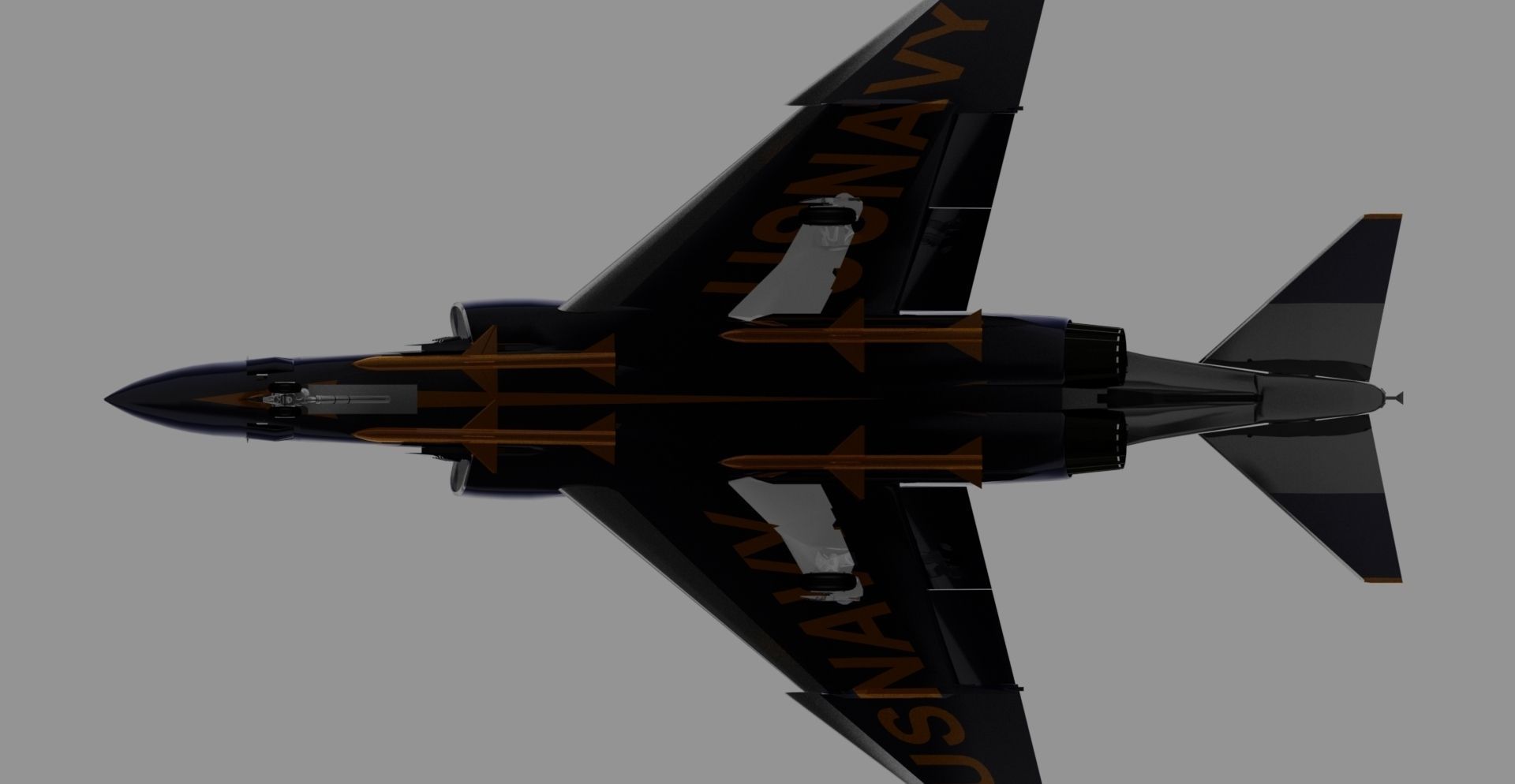 F-4J Phantom II Blue Angels 3D model_14