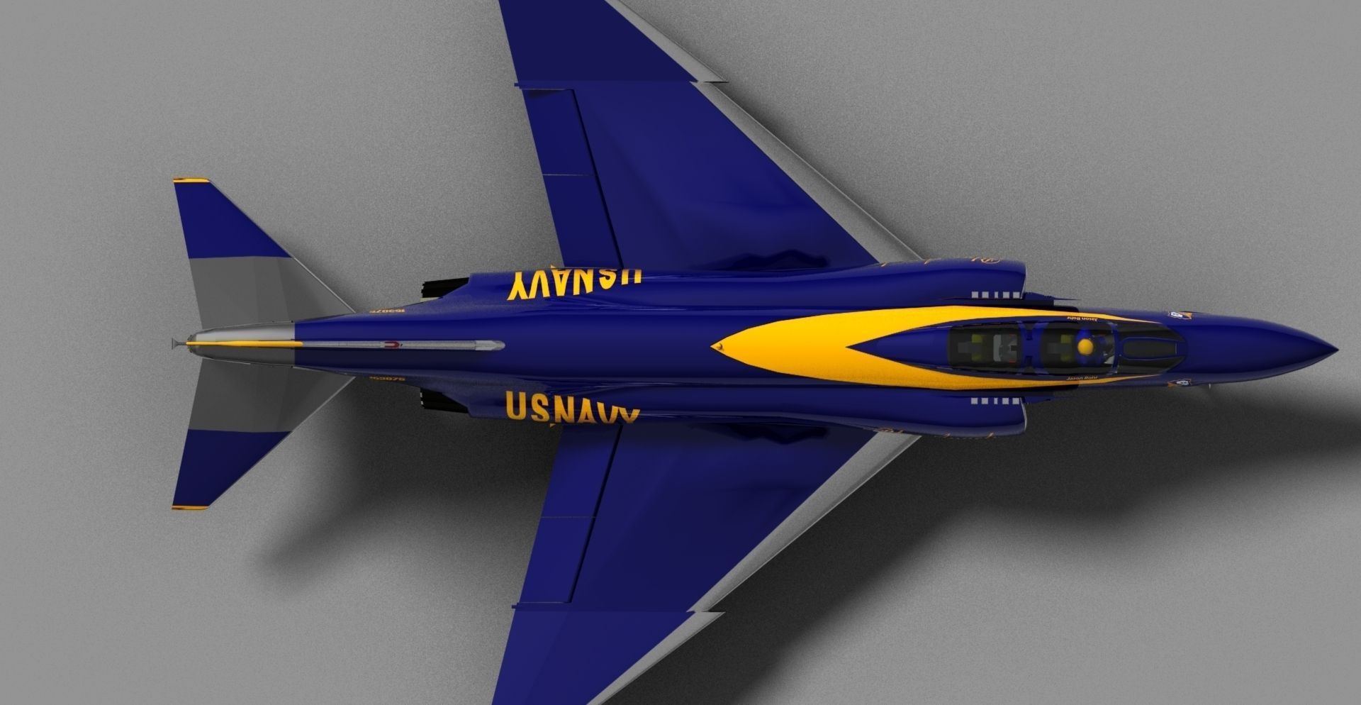 F-4J Phantom II Blue Angels 3D model_23