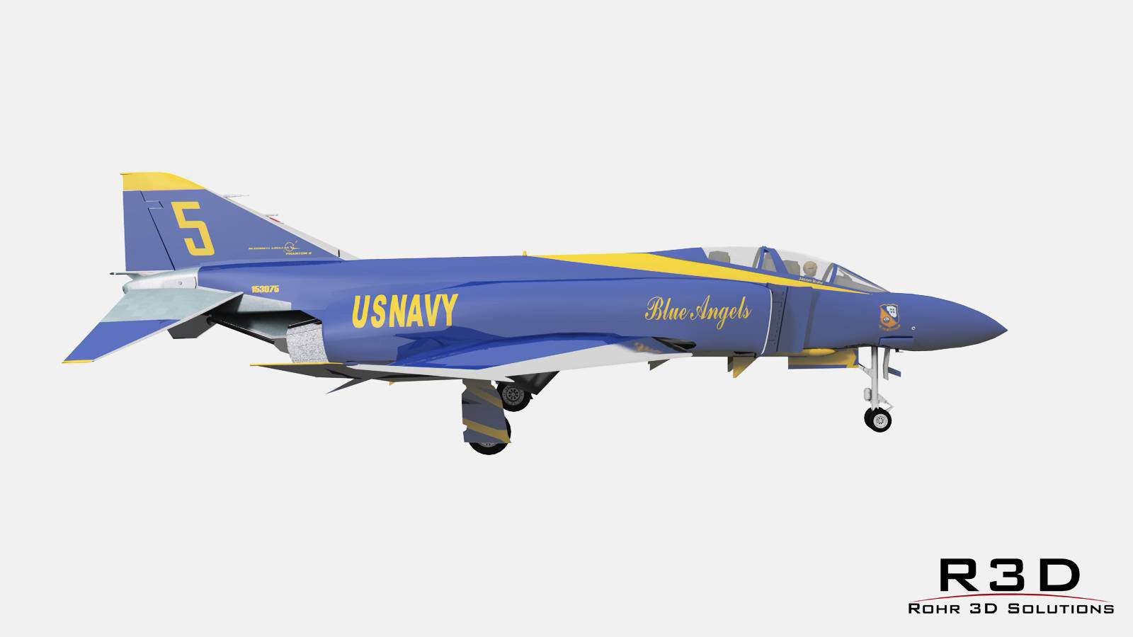 F-4J Phantom II Blue Angels 3D model_26