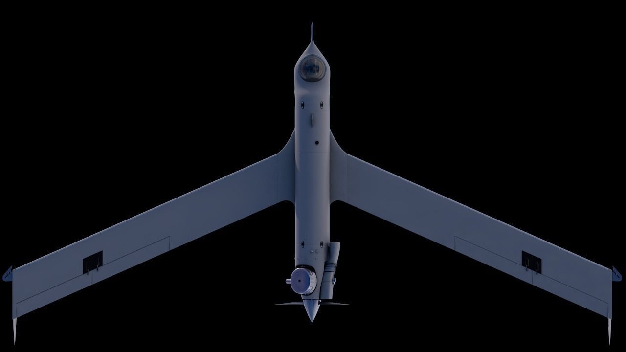 ScanEagle UAV Drone C4D Rigged 3D model_20