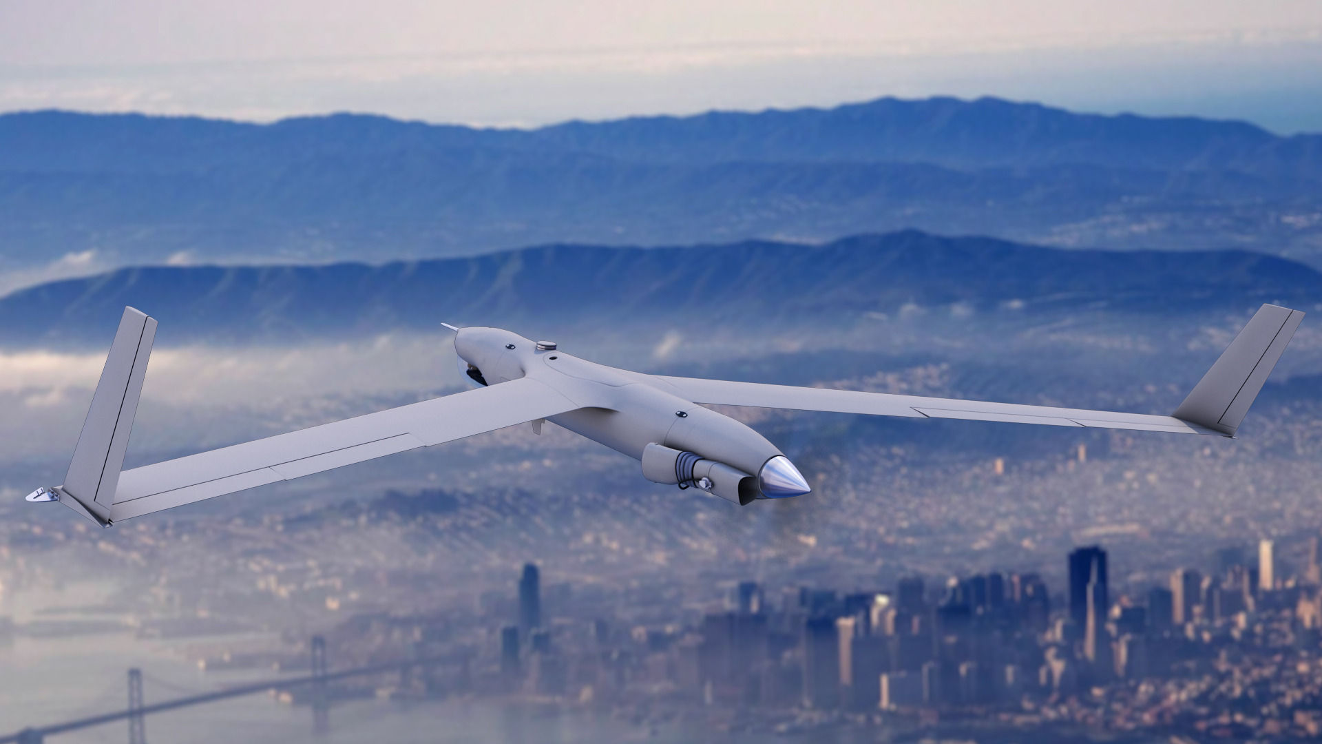 ScanEagle UAV Drone C4D Rigged 3D model_24