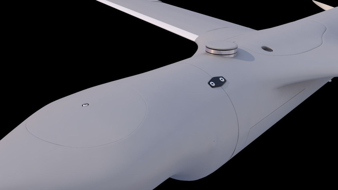ScanEagle UAV Drone C4D Rigged 3D model_6