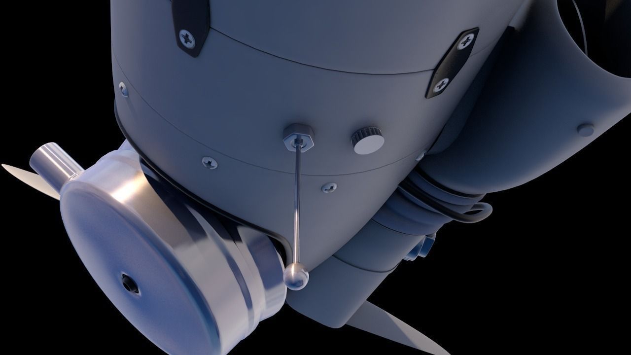 ScanEagle UAV Drone C4D Rigged 3D model_18