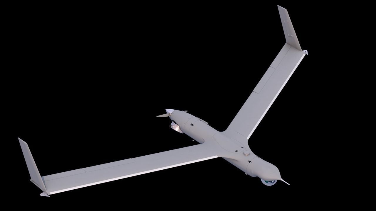 ScanEagle UAV Drone C4D Rigged 3D model_21