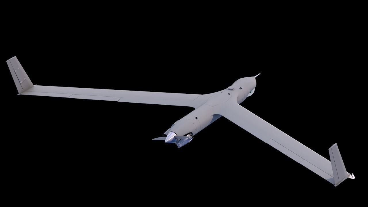 ScanEagle UAV Drone C4D Rigged 3D model_16