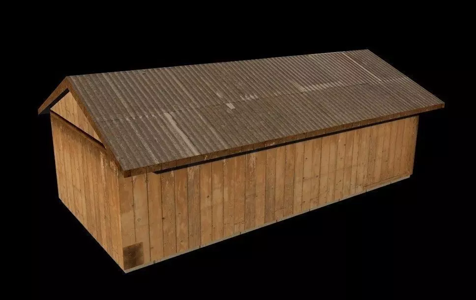 B Hut Military Berthing Free low-poly 3D model