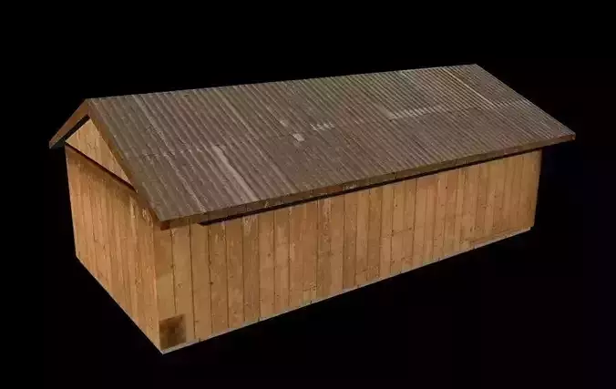 B Hut Military Berthing Free low-poly 3D model