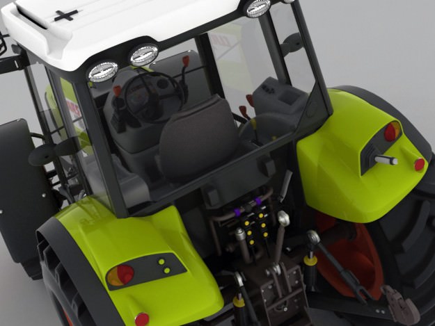 Claas Axos Tractor 3D model_7