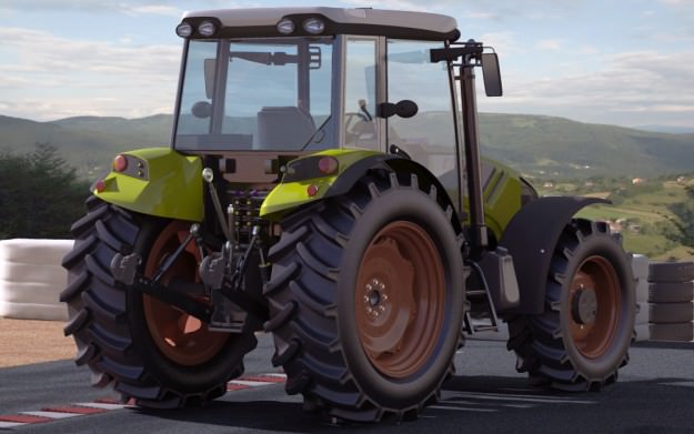 Claas Axos Tractor 3D model_10