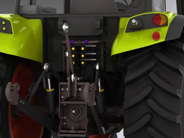 Claas Axos Tractor 3D model_4