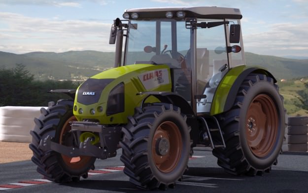 Claas Axos Tractor 3D model_9