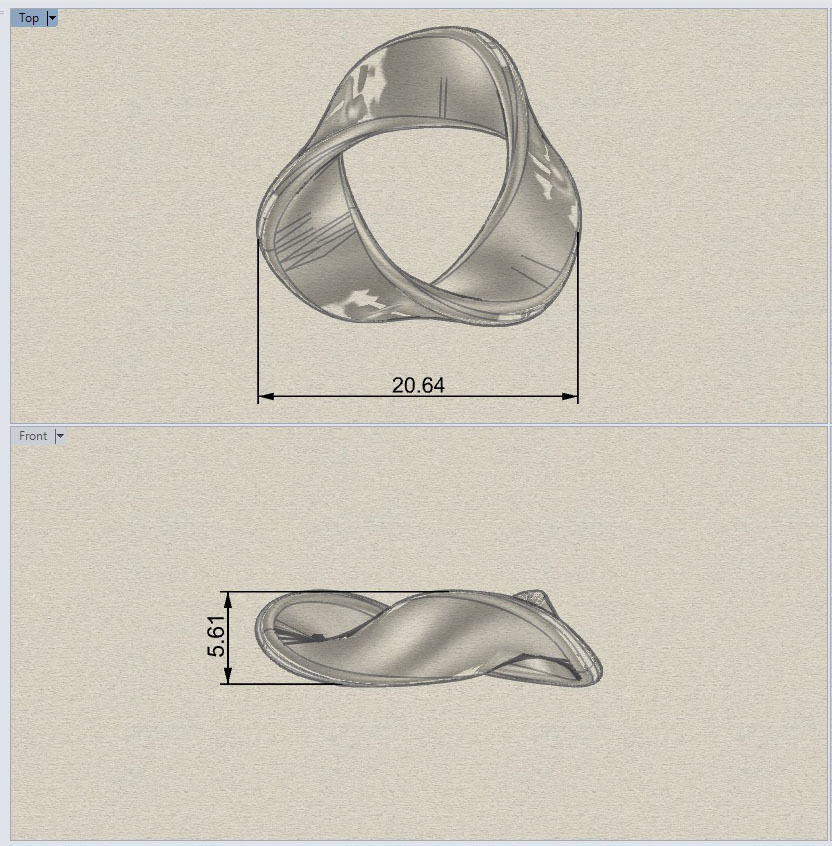 Mobius Shape 3D print model_4