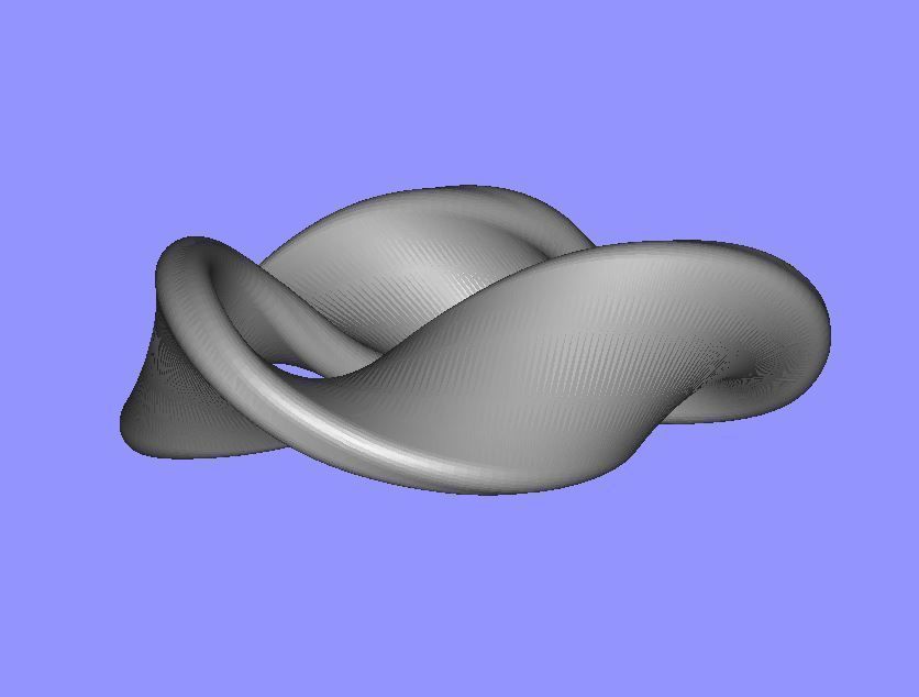 Mobius Shape 3D print model_2
