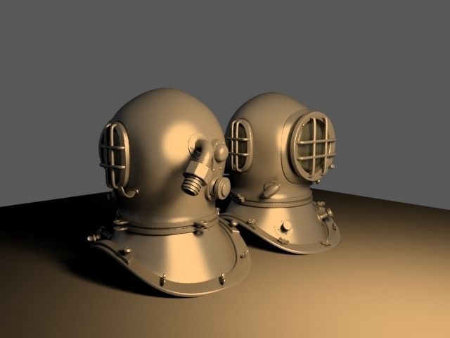 Robot diver 3D model_8