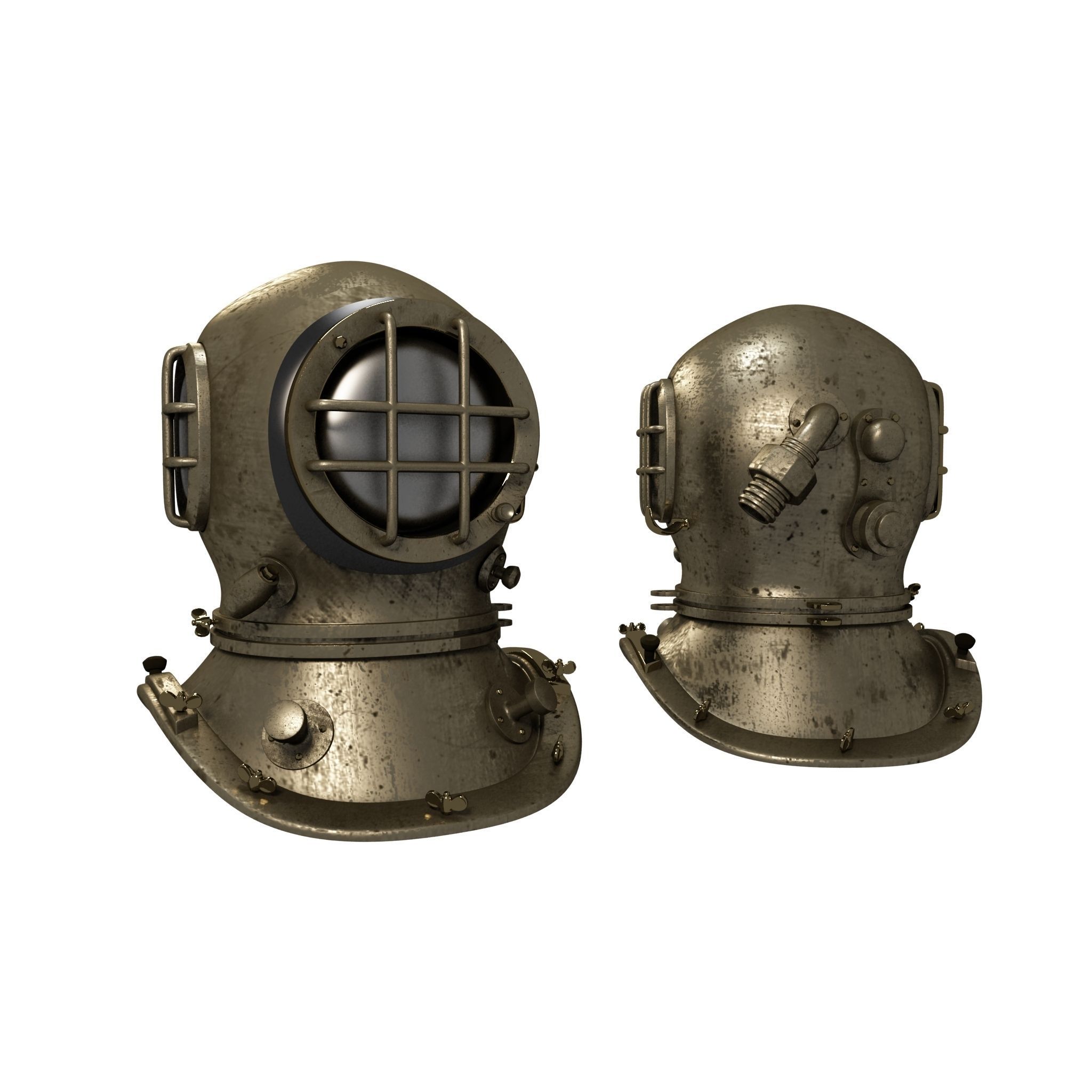 Robot diver 3D model_3