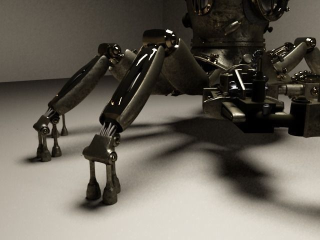 Robot diver 3D model_5