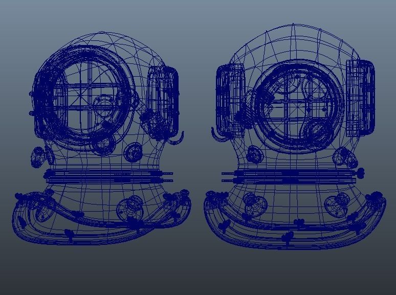 Robot diver 3D model_9