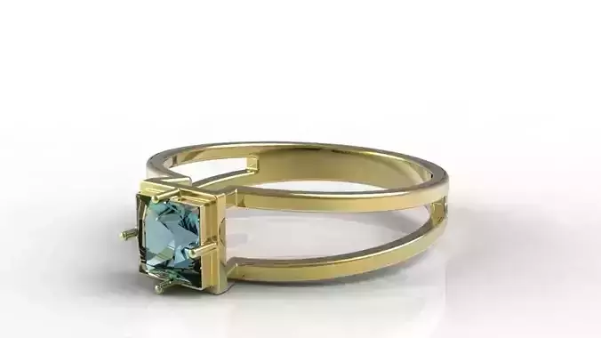 gold pyramid ring