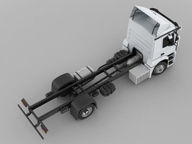 Mercedes Antos rigid truck 3D model_6