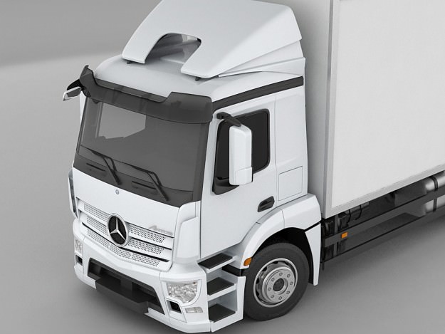 Mercedes Antos rigid truck 3D model_11