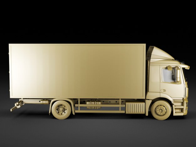 Mercedes Antos rigid truck 3D model_16