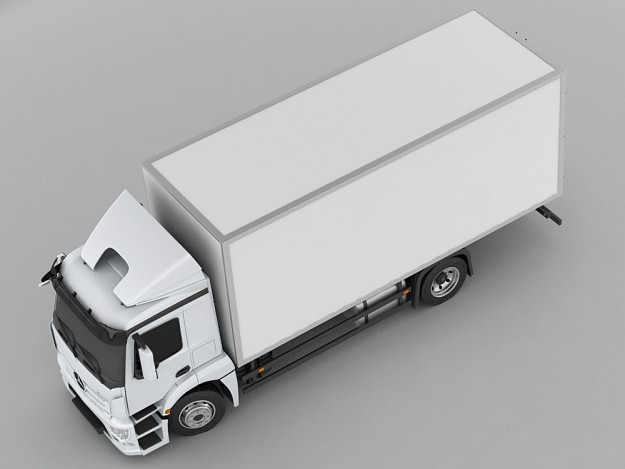 Mercedes Antos rigid truck 3D model_7