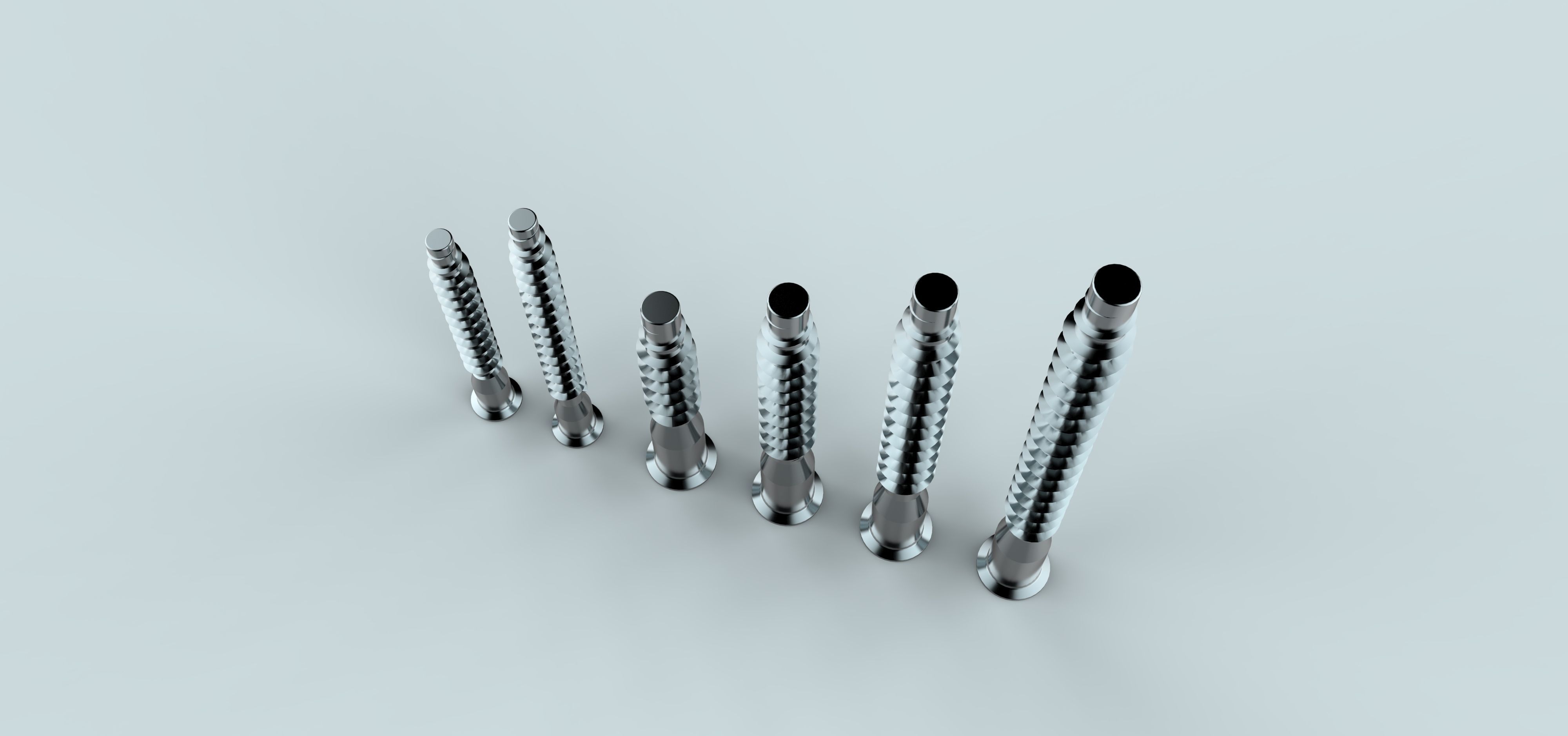 Confirmats for assembling furniture 3D model_3