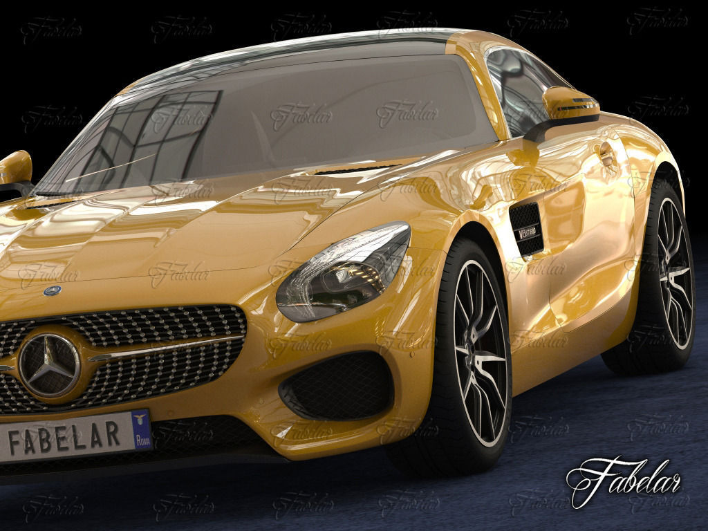 Mercedes AMG GT std mat 3D model_6