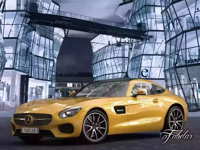 Mercedes AMG GT std mat 3D model