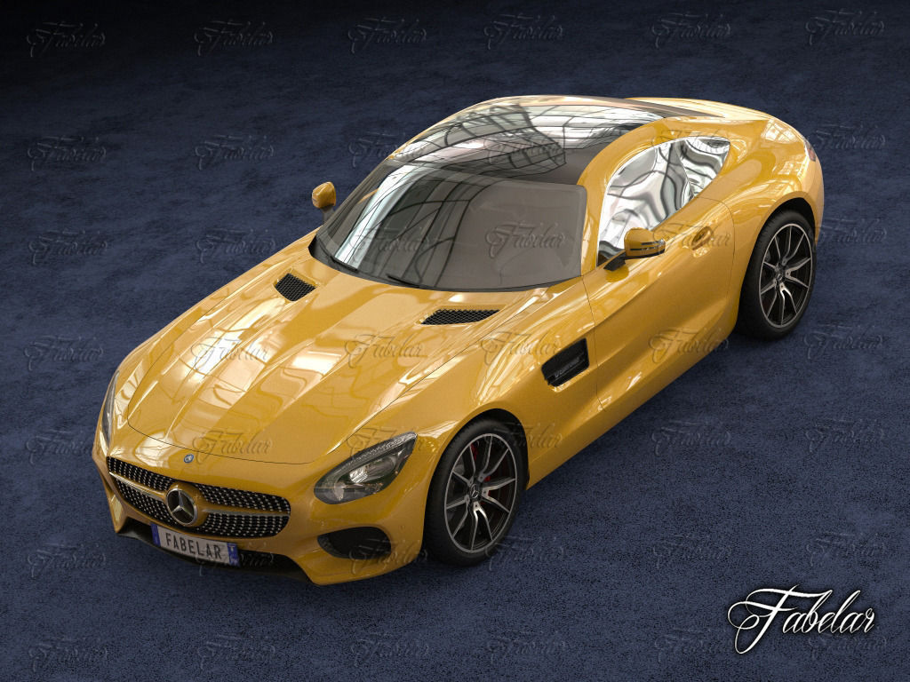 Mercedes AMG GT std mat 3D model_4