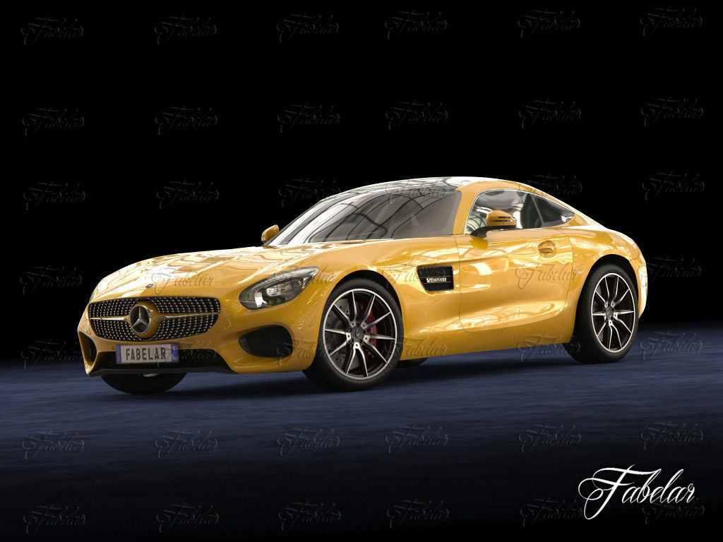 Mercedes AMG GT std mat 3D model_2