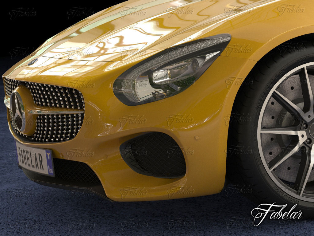 Mercedes AMG GT std mat 3D model_8