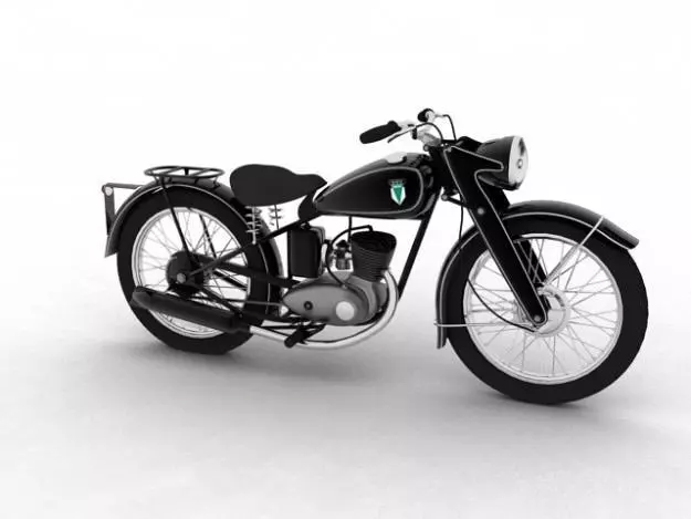 DKW RT125 1950 3D model_0