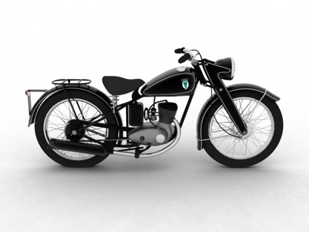 DKW RT125 1950 3D model_6